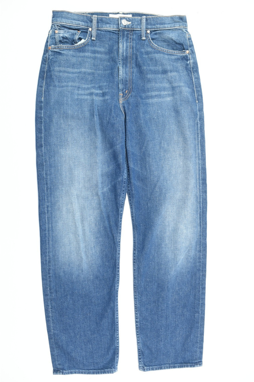 Mother Superior High Waisted Study Hover Jeans Womens 29 Blue Straight Leg